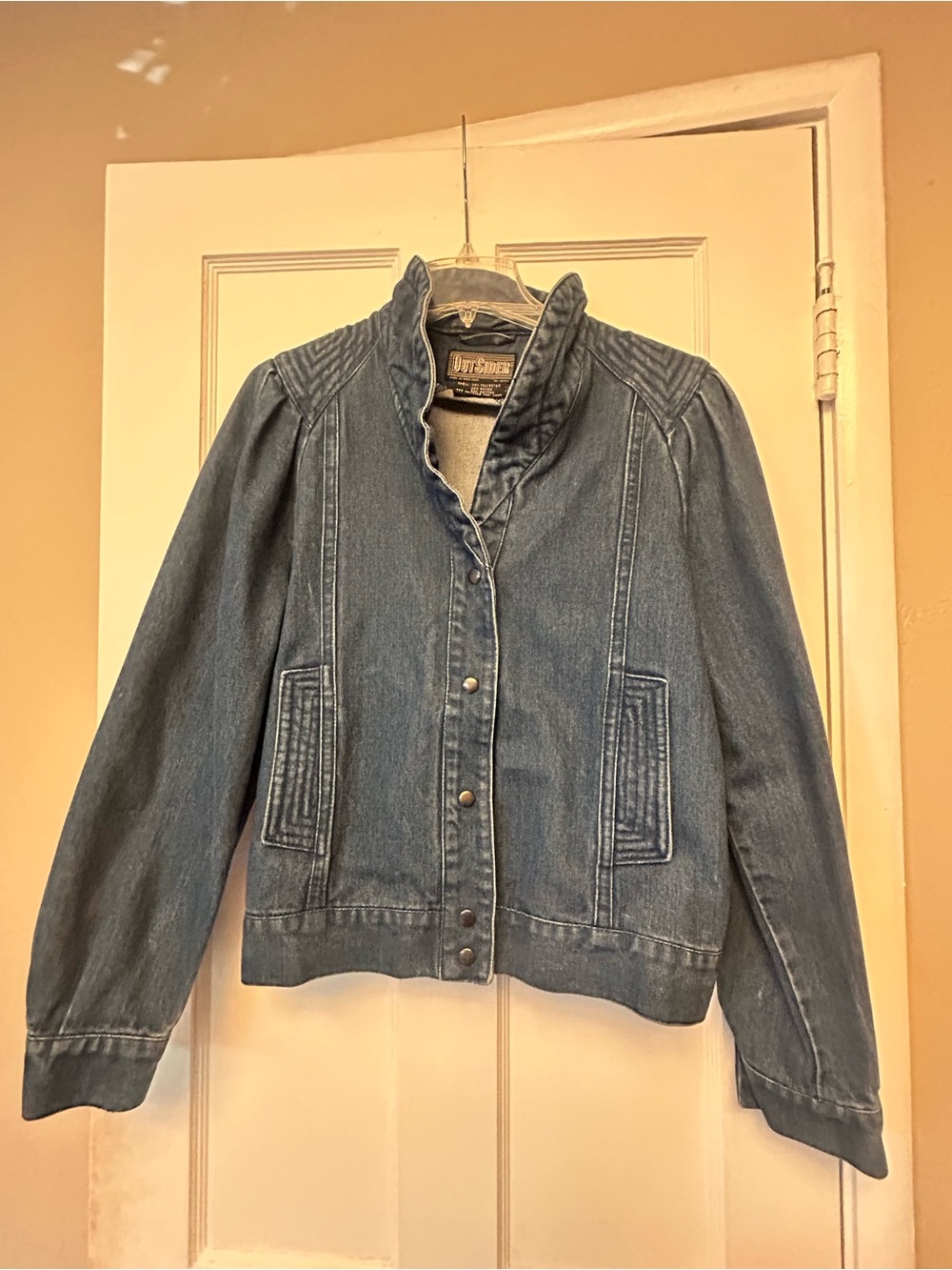 Fun 80’s Bomber style denim jacket